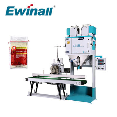 دستگاه مقیاس بسته بندی دستی DCS-50FB1 Ewinall 2.5 - 50 کیلوگرم برای آسیاب برنج