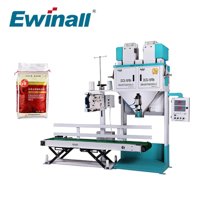دستگاه بسته بندی لوبیا قند برنج دانه ای 2.5 کیلوگرمی - 15 کیلوگرمی DCS-15FB1 Ewinall