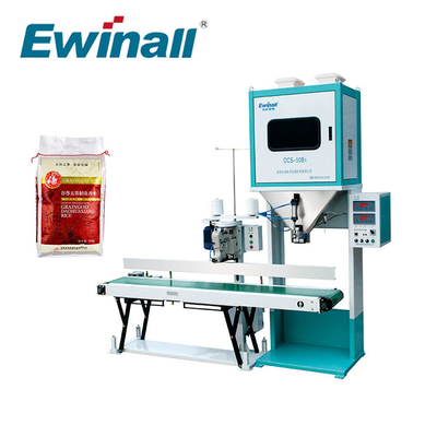 دستگاه بسته بندی دانه آسیاب برنج با استفاده طولانی مدت DCS-50B1 Ewinall 5-25 کیلوگرم