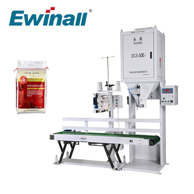 استفاده آسان دستگاه بسته بندی برنج 25 کیلوگرمی 50 کیلوگرمی DCS-50E1 Ewinall