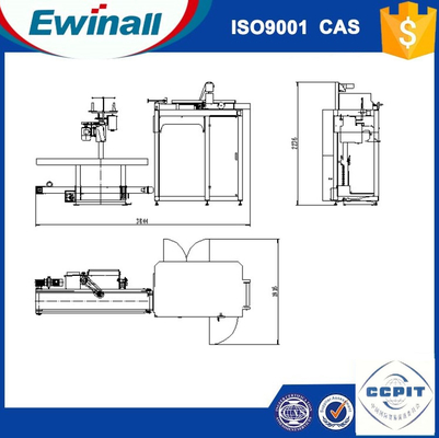 0.6 مگاپاسکال ماشین کیسه زنی کوچک اتوماتیک پلاستیکی 1500 کیسه / H 1m3/H برای مواد شیمیایی