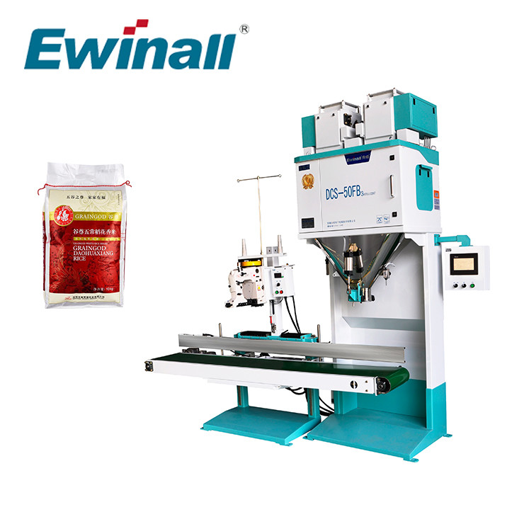 راهنمای ماشین ترازوی بسته بندی برنج اتوماتیک پرسرعت DCS-50FB3 Ewinall