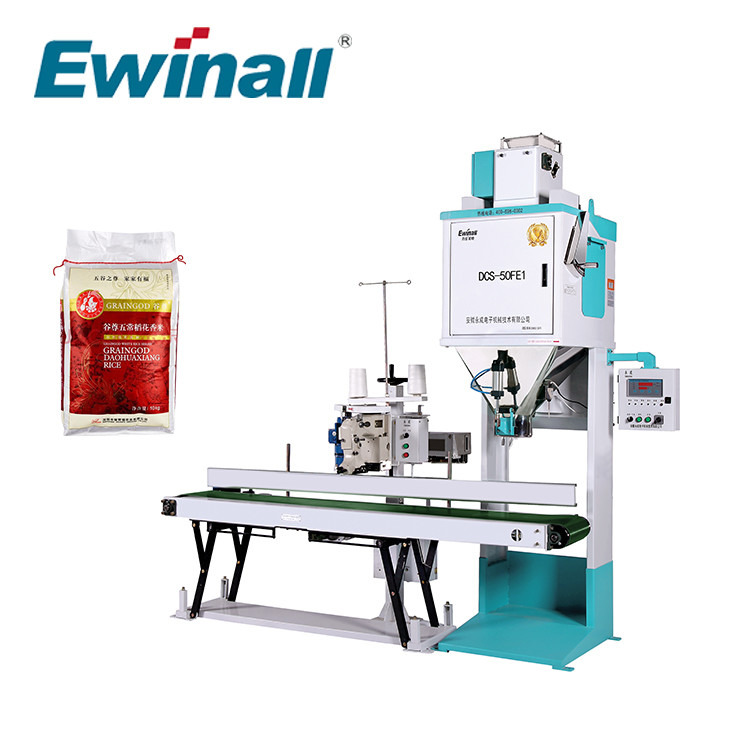 دستگاه ترازوی بسته بندی برنج اتوماتیک 5-50 کیلوگرمی Ewinall استفاده آسان DCS-50FE1