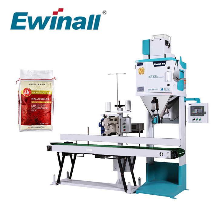 DCS-50FA2 Ewinall 2.5kg - 25kg تجهیزات بسته بندی پودر اتوماتیک برای برنج